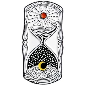 3/$15 Celestial hourglass enamel pins